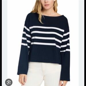 Faherty Sport Jersey boat neck long-sleeve size small.